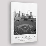 Busch Stadium St. Louis Baseball Lovers Black And White Art Canvas Prints Wall Art Home Decor