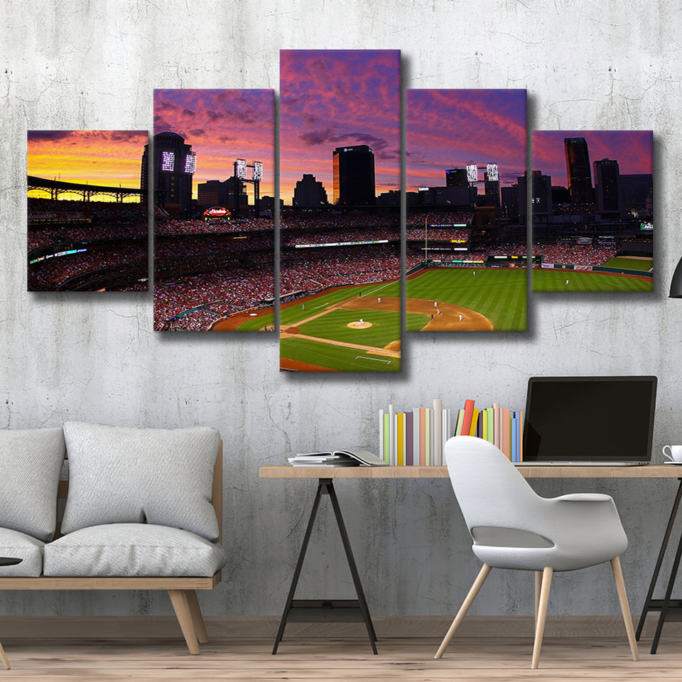 Busch Stadium St Louis Cardinals, Stadium Canvas, Sport Art, Large Canvas, Multi Panels, Canvas Prints Wall Art Decor