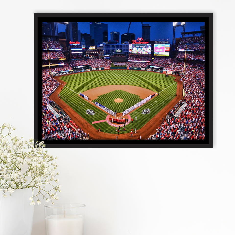 Busch Stadium, Baseball Park, St Louis Cardinals Stadium Framed Canvas Prints Wall Art - Painting Canvas, Wall Decor,Floating Frame