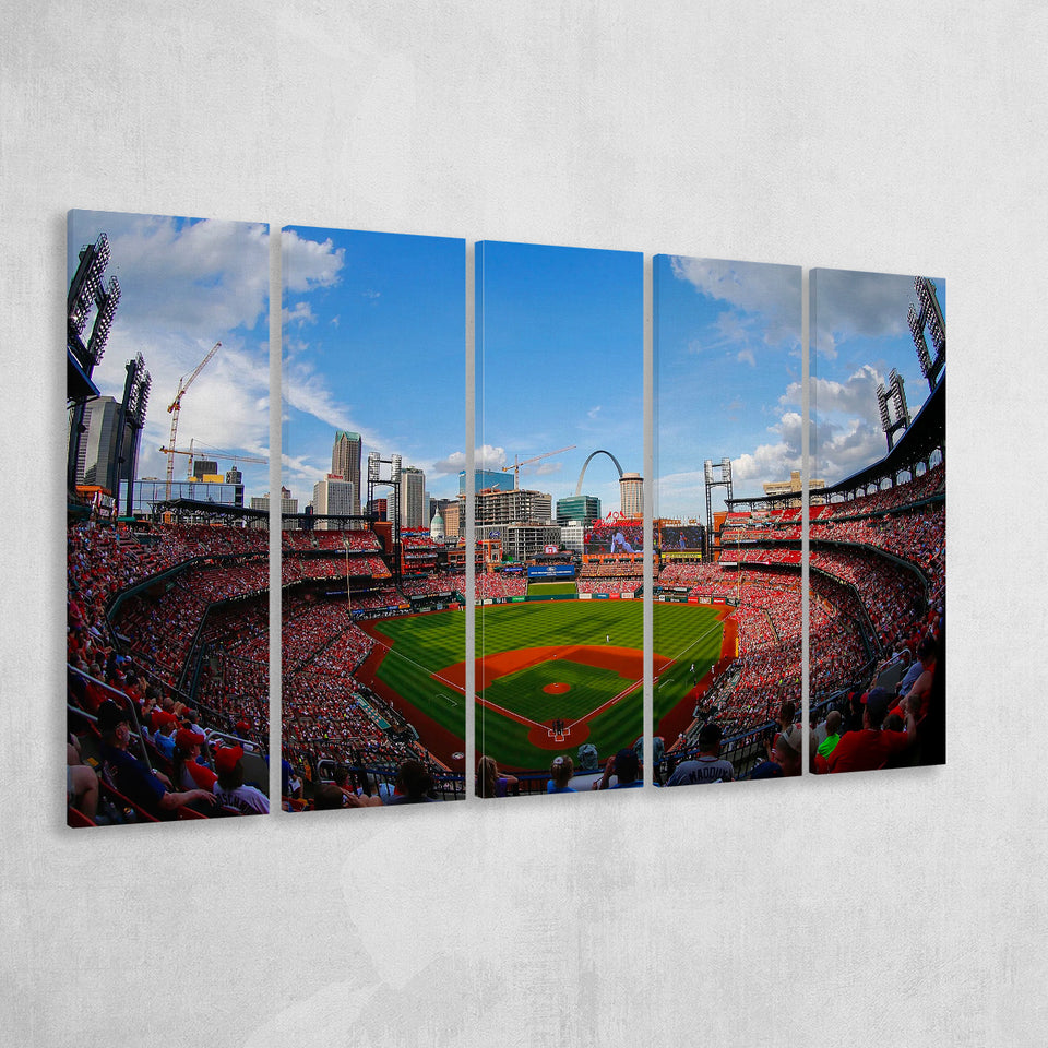 Busch Stadium in St Louis, Stadium Canvas, Sport Art, Gift for him,100 Multi Panels B, Canvas Prints Wall Art Decor