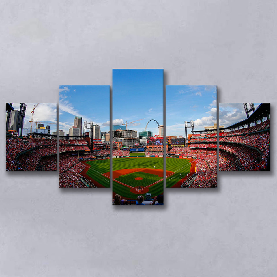 Busch Stadium in St Louis, Stadium Canvas, Sport Art, Large Canvas,V1 Multi Panels, Canvas Prints Wall Art Decor