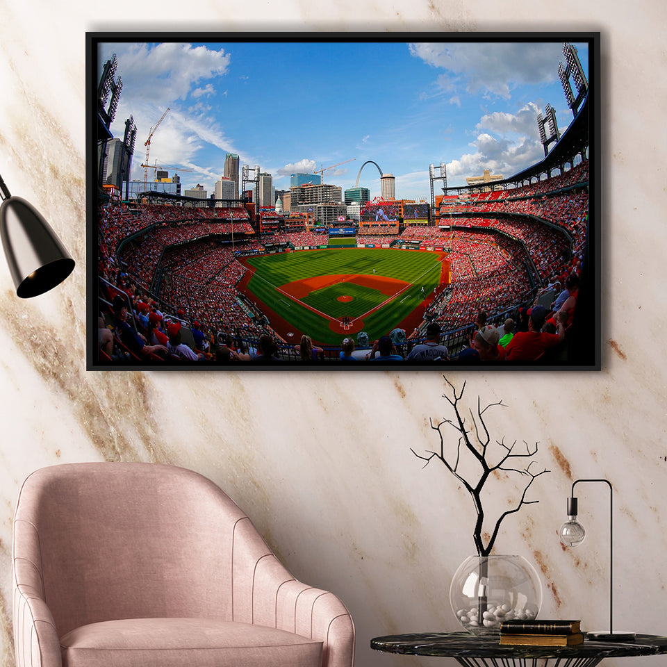 Busch Stadium in St Louis, Stadium Canvas, Sport Art, Gift for him,100 ...