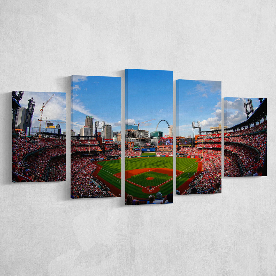 Busch Stadium in St Louis, Stadium Canvas, Sport Art, Large Canvas,V1 Multi Panels, Canvas Prints Wall Art Decor
