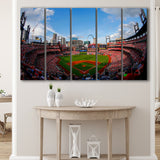 Busch Stadium in St Louis, Stadium Canvas, Sport Art, Gift for him,100 Multi Panels B, Canvas Prints Wall Art Decor