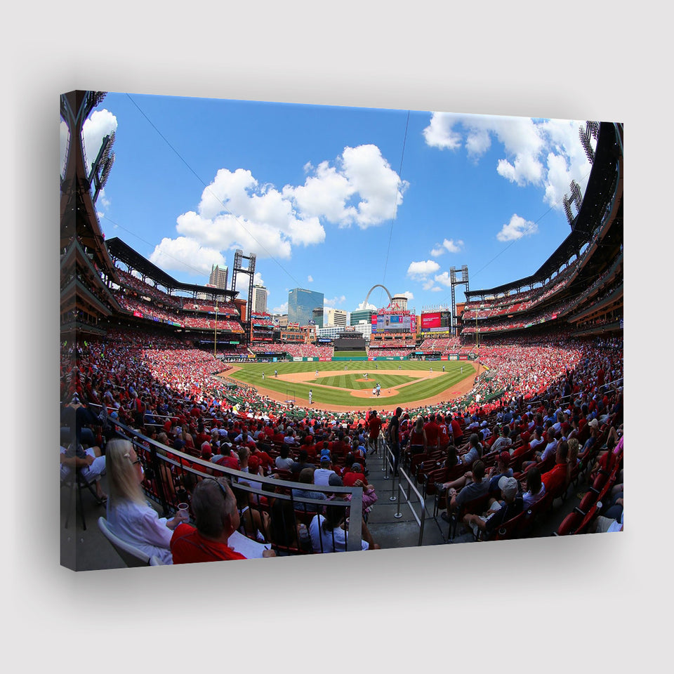 Busch Stadium in St Louis, Stadium Canvas, Sport Art, Gift for him, Fan Gift, Canvas Prints Wall Art Decor
