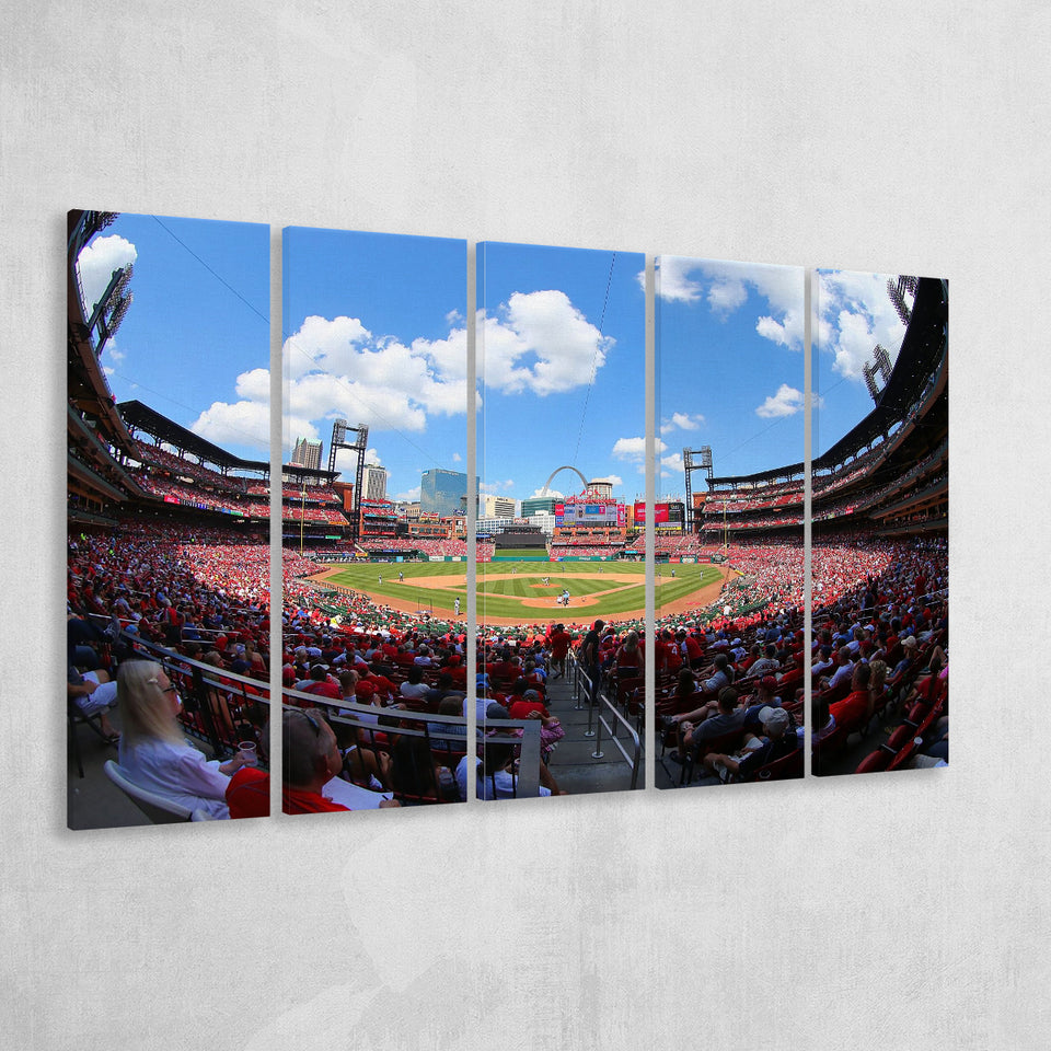 Busch Stadium in St Louis, Stadium Canvas, Sport Art, Gift for him, Multi Panels B, Canvas Prints Wall Art Decor