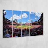 Busch Stadium in St Louis, Stadium Canvas, Sport Art, Gift for him, Multi Panels B, Canvas Prints Wall Art Decor