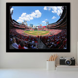 Busch Stadium in St Louis, Stadium Canvas, Sport Art, Gift for him, Framed Art Prints Wall Art Decor, Framed Picture