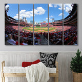 Busch Stadium in St Louis, Stadium Canvas, Sport Art, Gift for him, Multi Panels B, Canvas Prints Wall Art Decor