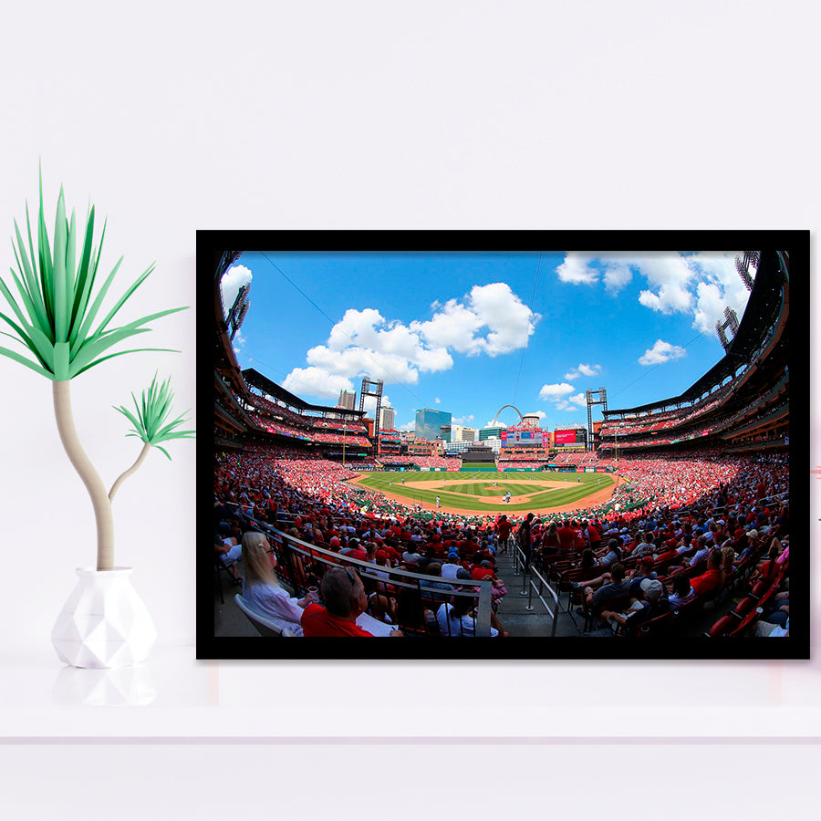 Busch Stadium in St Louis, Stadium Canvas, Sport Art, Gift for him, Framed Art Prints Wall Art Decor, Framed Picture
