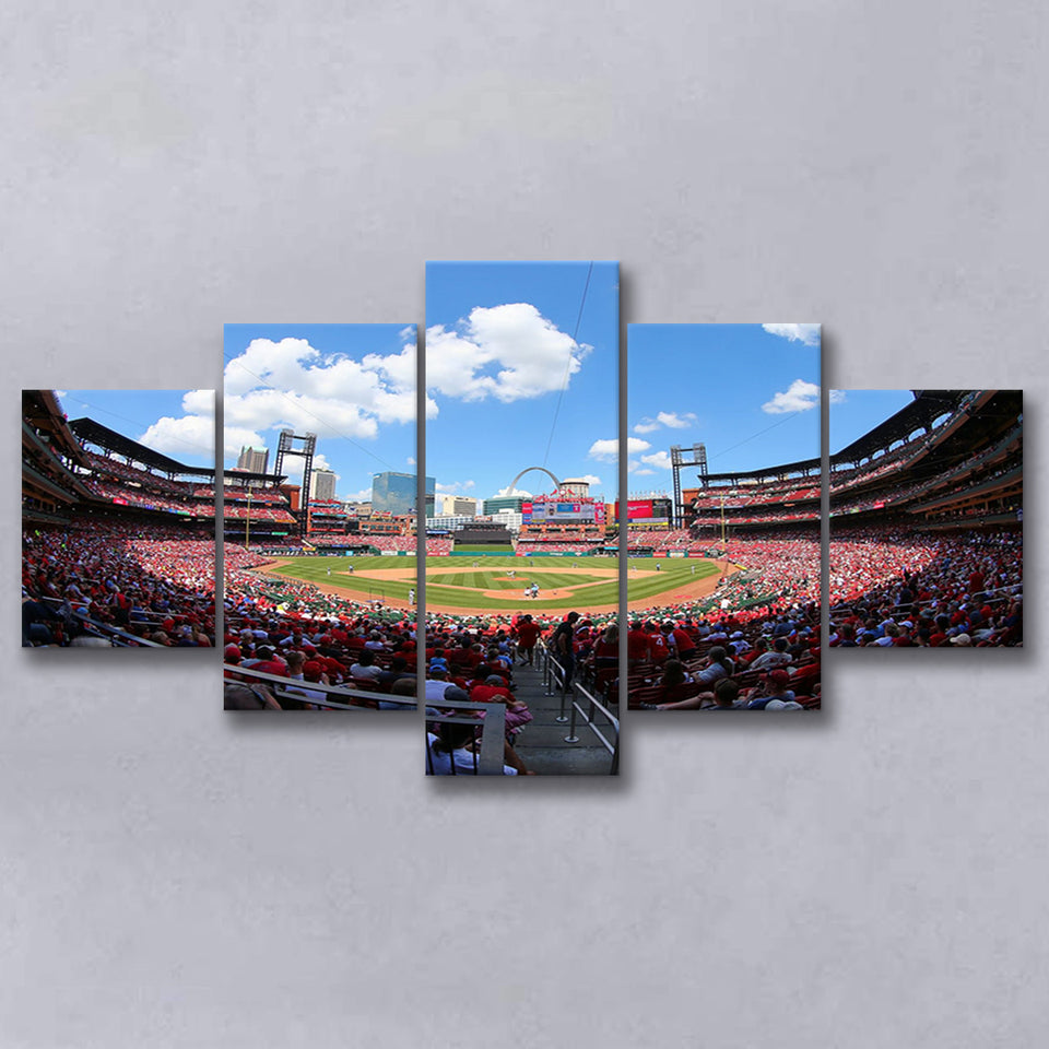 Busch Stadium in St Louis, Stadium Canvas, Sport Art, Large Canvas, Multi Panels, Canvas Prints Wall Art Decor