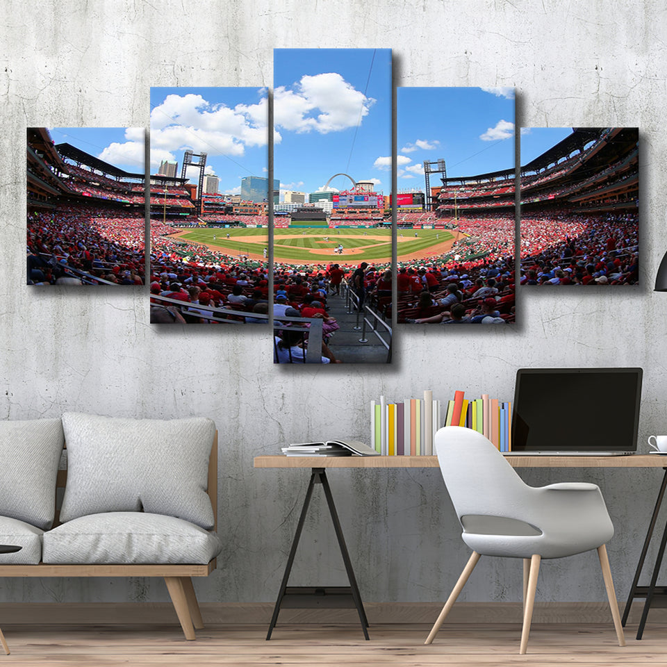 Busch Stadium in St Louis, Stadium Canvas, Sport Art, Large Canvas, Multi Panels, Canvas Prints Wall Art Decor