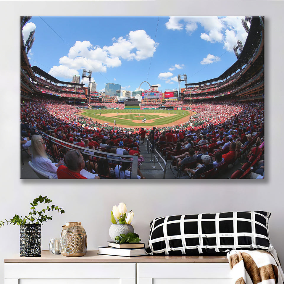 Busch Stadium in St Louis, Stadium Canvas, Sport Art, Gift for him, Fan Gift, Canvas Prints Wall Art Decor