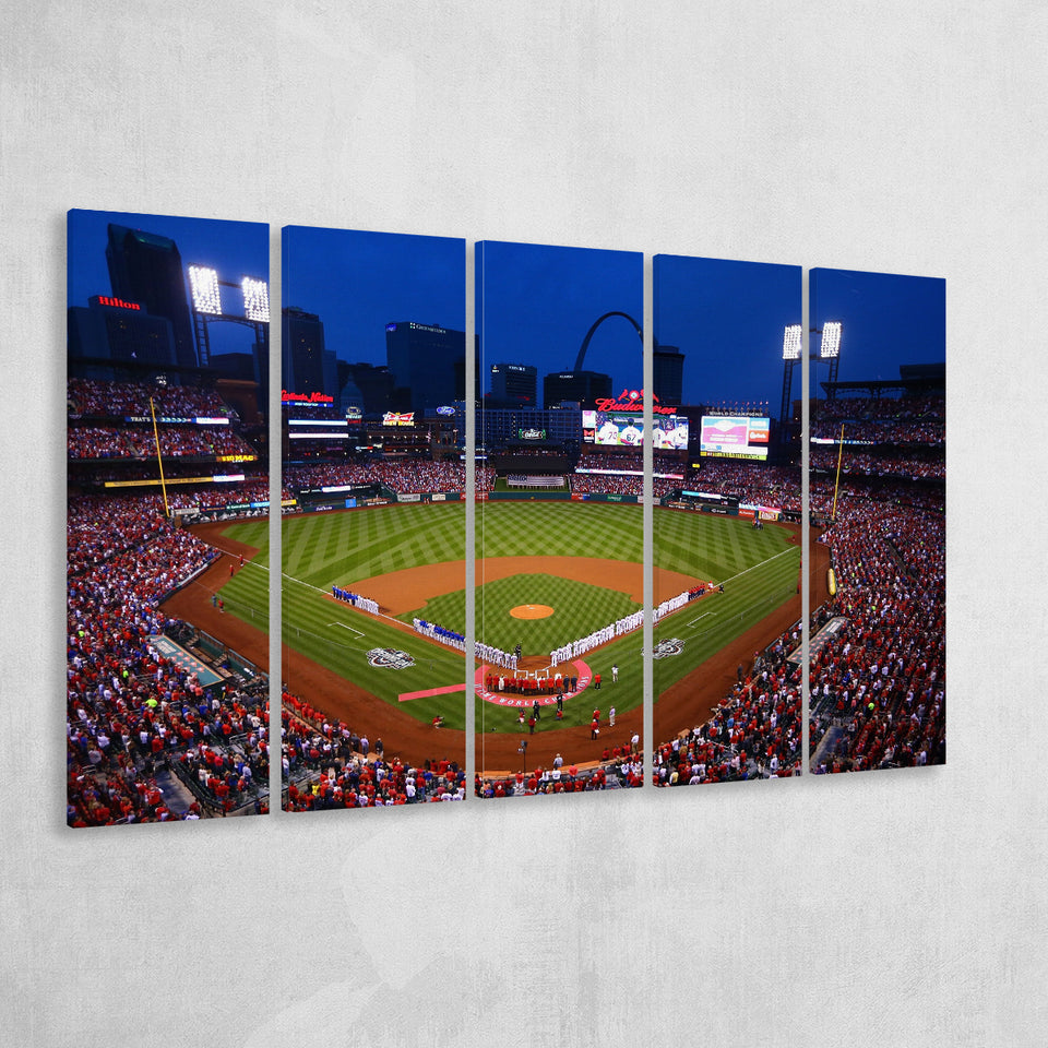 Busch stadium baseball park, Stadium Canvas, Sport Art, Gift for him, Multi Panels B, Canvas Prints Wall Art Decor