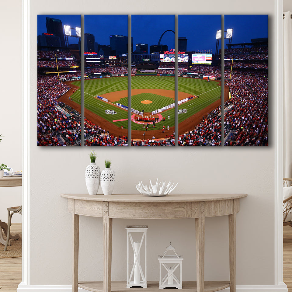 Busch stadium baseball park, Stadium Canvas, Sport Art, Gift for him, Multi Panels B, Canvas Prints Wall Art Decor