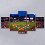 Busch stadium baseball park, Stadium Canvas, Sport Art, Large Canvas, Multi Panels, Canvas Prints Wall Art Decor