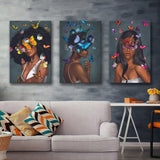 Butterfly Elegance Canvas Set of 3 Piece Canvas Prints Wall Art Decor
