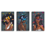 Butterfly Elegance Canvas Set of 3 Piece Canvas Prints Wall Art Decor