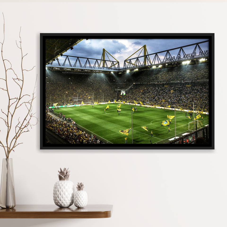 Bvb Borussia Dortmund Signal Iduna Park Stadium Framed Canvas Prints Wall Art - Painting Canvas,Framed Picture,Home Art Wall Decor