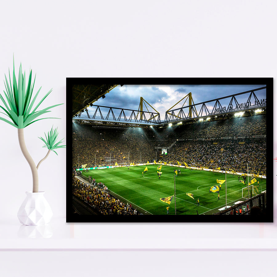 Bvb Borussia Dortmund Signal Iduna Park Stadium Framed Art Print Wall ...
