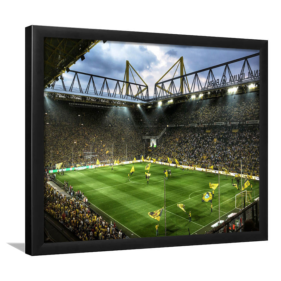 Bvb Borussia Dortmund Signal Iduna Park Stadium Framed Art Print Wall Decor - Painting Art, Framed Picture, Home Decor