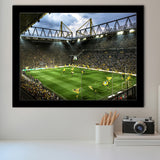 Bvb Borussia Dortmund Signal Iduna Park Stadium Framed Art Print Wall Decor - Painting Art, Framed Picture, Home Decor