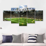 Bvb Borussia Dortmund Signal Iduna Park Stadium 5 Piece Multi Panels Canvas Prints Wall Art - Painting Canvas,Wall Decor