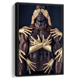Captured Passion Framed Canvas Prints Wall Art Home Decor - Painting Canvas,Black Frame, Ready to hang