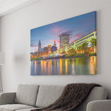 Cleveland Skyline Canvas Wall Art - Painting Canvas, Canvas Prints, Painting Art, Prints for Sale