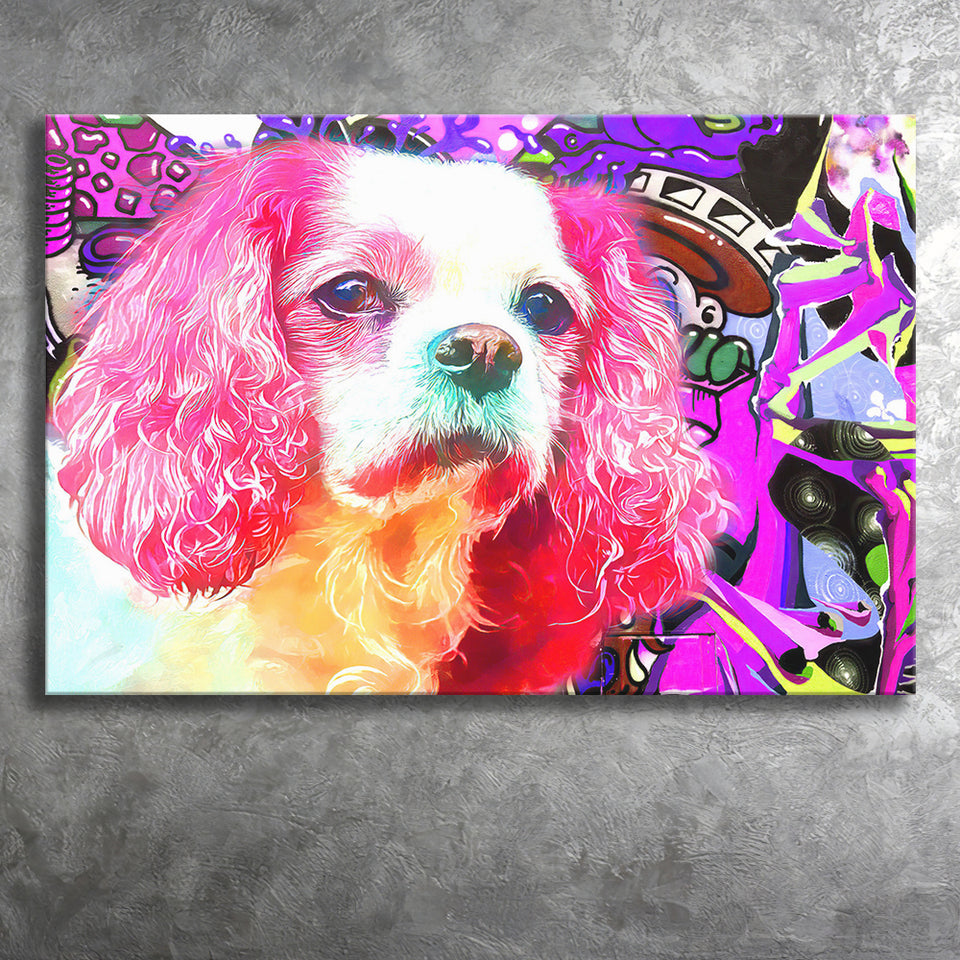 Cocker Spaniel Pop Art Canvas Prints Wall Art Decor - Painting Canvas, Home Decor, Art Print, Art For Sale