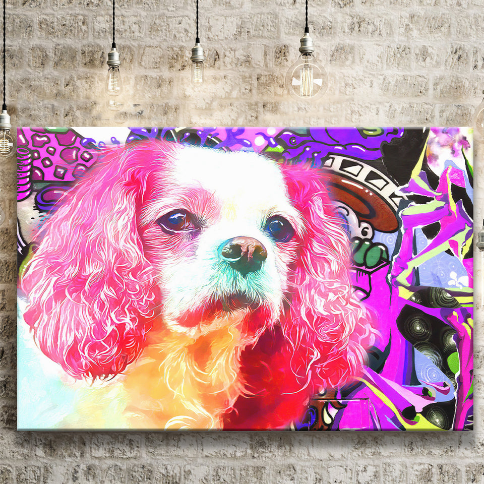 Cocker Spaniel Pop Art Canvas Prints Wall Art Decor - Painting Canvas, Home Decor, Art Print, Art For Sale