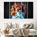 Cocker Spaniel Puppy Colorful Art Canvas 5 Piece B Prints Wall Art Decor - Painting Canvas, Multi Panels, Canvas Prints