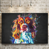 Cocker Spaniel Puppy Colorful Art Canvas Prints Wall Art Decor - Painting Canvas, Home Decor, Art Print, Art For Sale