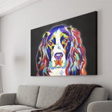 Cocker Spaniel Puppy Colorful Pet House Decor Canvas Prints Wall Art Decor - Painting Canvas, Home Decor, Art Print, Art For Sale