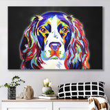 Cocker Spaniel Puppy Colorful Pet House Decor Canvas Prints Wall Art Decor - Painting Canvas, Home Decor, Art Print, Art For Sale
