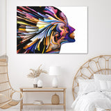 Colorful Abstract Face Canvas Wall Art - Painting Canvas, Canvas Prints, Painting Art, Prints for Sale