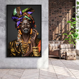 Colorful Smile Framed Canvas Prints Wall Art Home Decor - Painting Canvas,Black Frame, Ready to hang