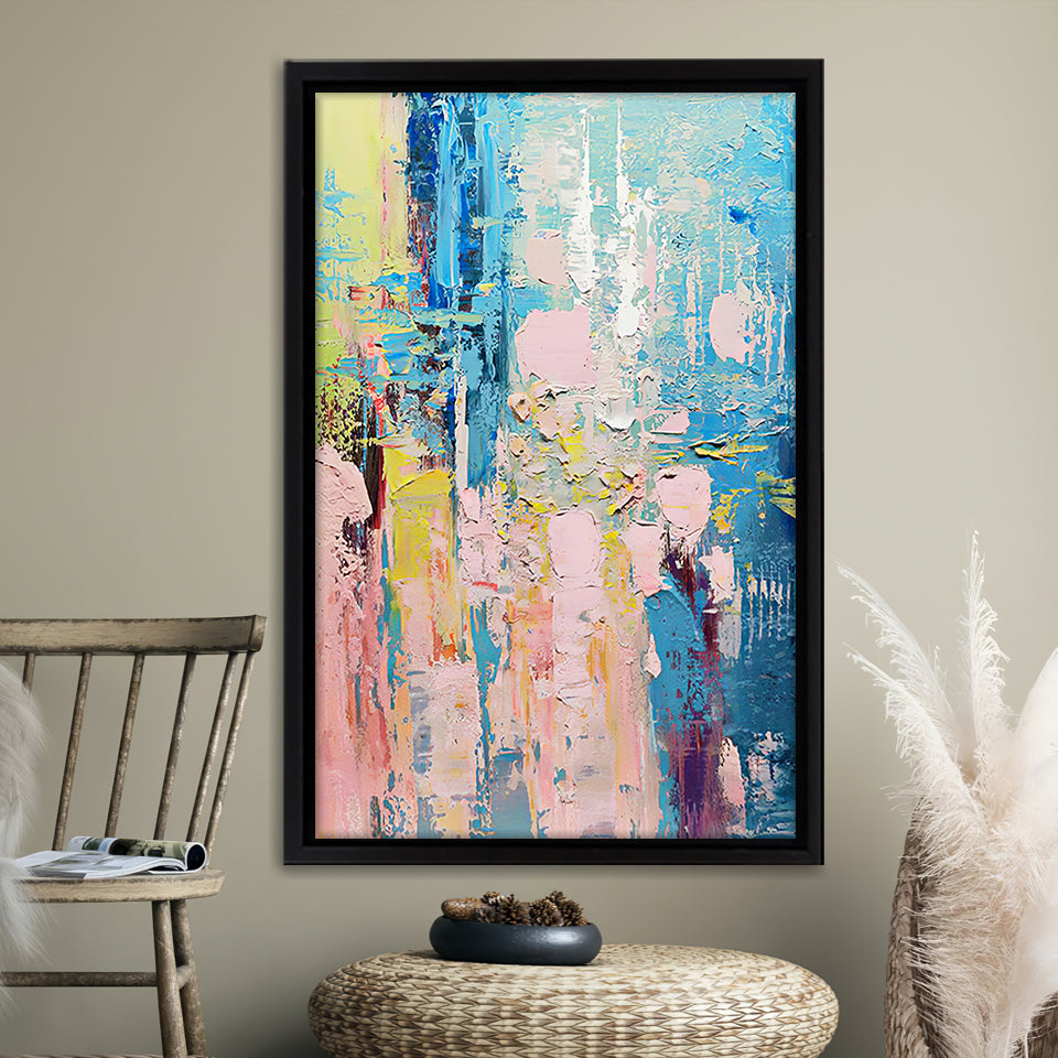 Color Abstract Framed Canvas Prints - Painting Canvas, Wall Art, Framed Art, Home Decor, Prints for Sale