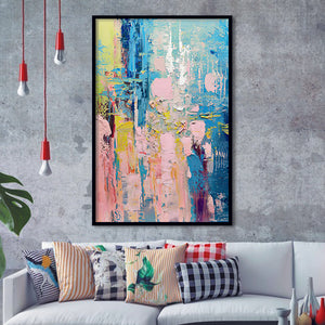 Color Abstract Framed Art Prints Wall Decor - Painting Art, Home Decor, Black Frame, Prints for Sale