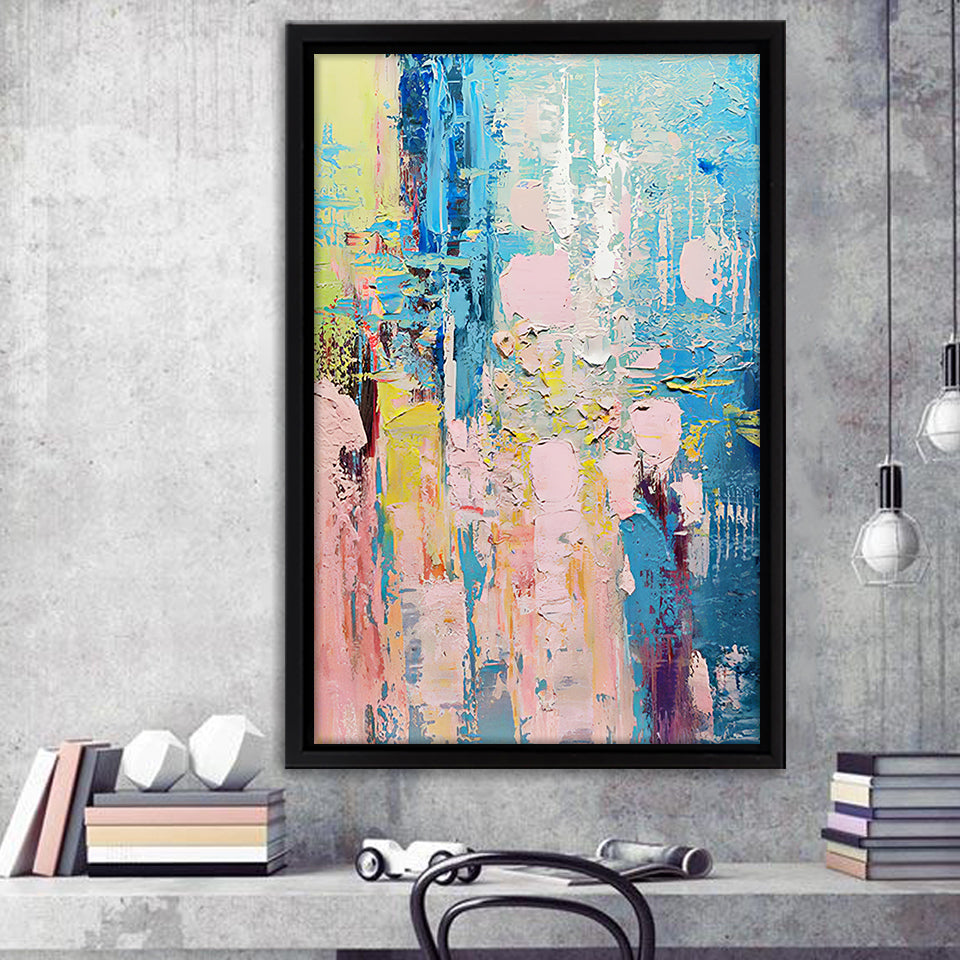 Color Abstract Framed Canvas Prints - Painting Canvas, Wall Art, Framed Art, Home Decor, Prints for Sale