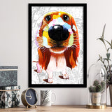 Cool Girl Puppy Pet House Decor Framed Art Print Wall Decor - Painting Art, Wall Art, Framed Picture, Black Frame