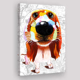 Cool Girl Puppy Pet House Decor Canvas Prints Wall Art Decor - Painting Canvas, Home Decor, Art Print, Art For Sale