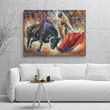 Corrida With Dangerous Opponent Canvas Wall Art - Canvas Prints, Prints For Sale, Painting Canvas,Canvas On Sale