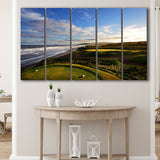 Cabot Links Golf Courses At Inverness, Nova Scotia, Canada, 5 Panels Extra Large Canvas Prints Wall Art Decor