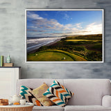 Cabot Links Golf Courses At Inverness, Nova Scotia, Canada, Golf Art Print, Framed Canvas Prints Wall Art Decor, Floating Frame