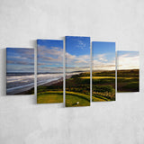 Cabot Links Golf Courses At Inverness, Nova Scotia, Canada, Golf Art Print, 5 Panels Canvas Prints Wall Art Decor