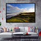 Cabot Links Golf Courses At Inverness, Nova Scotia, Canada, Golf Art Print, Framed Canvas Prints Wall Art Decor, Floating Frame