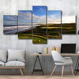 Cabot Links Golf Courses At Inverness, Nova Scotia, Canada, Golf Art Print, 5 Panels Canvas Prints Wall Art Decor