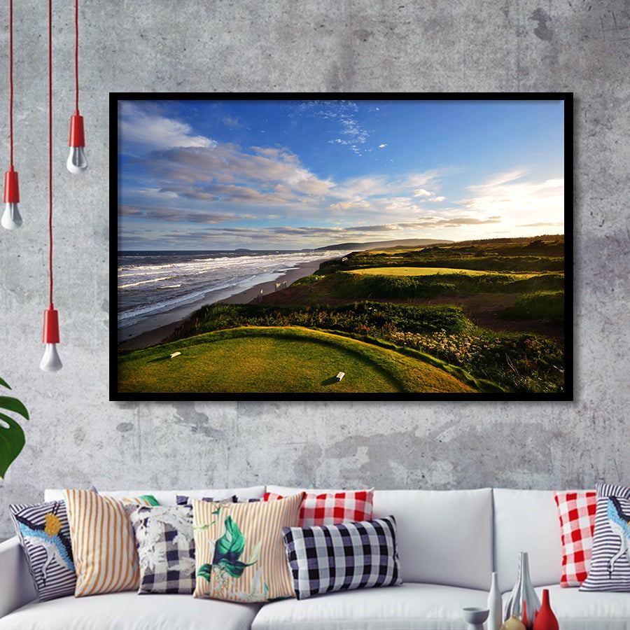 Cabot Links Golf Courses At Inverness, Nova Scotia, Canada, Golf Sport Print, Golf Lover, Framed Art Prints Home Decor