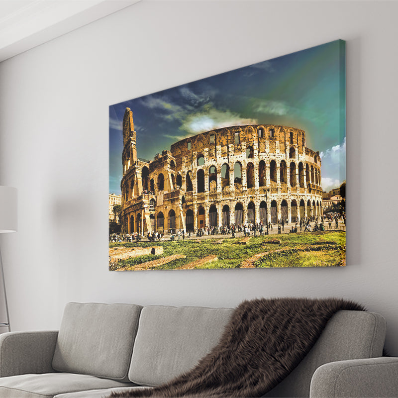 Caesar House Residenze Romane Canvas Wall Art - Canvas Prints, Prints for Sale, Canvas Painting, Canvas On Sale